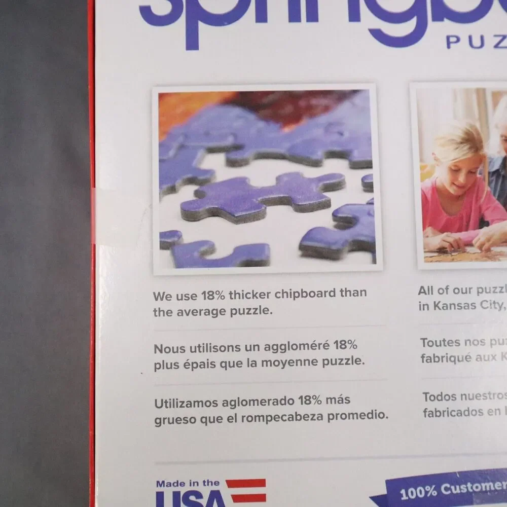 Springbok Puzzle 500 Irregular pieces Snowy Bird Feeder 18